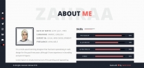 Zahra - Personal vCard And Resume Template Screenshot 8