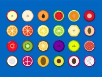 Fruicon - Flat Design Fruit Icons Screenshot 1