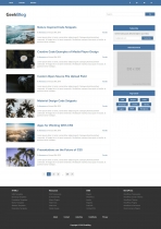 GeekBlog - HTML5 Web Development Design Blog Theme Screenshot 1