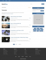 GeekBlog - HTML5 Web Development Design Blog Theme Screenshot 3