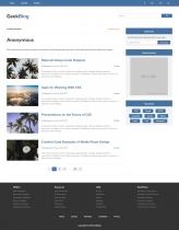 GeekBlog - HTML5 Web Development Design Blog Theme Screenshot 4