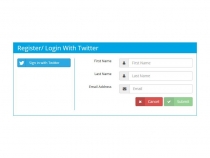 PHP Login Register With Twitter Screenshot 1