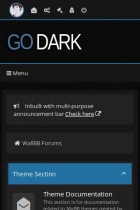 Go Dark MyBB Theme Screenshot 1