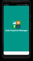 Daily Expense Manager - Android Source Code Screenshot 1