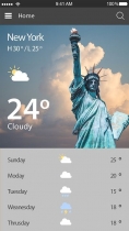 Weather Today - Ionic App Template Screenshot 5