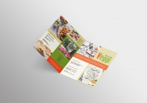 Vegan Menu Bifold Brochure A3 - 2 Templates Screenshot 3