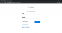 Adminer - PHP Authentication And User Management Screenshot 1
