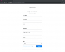 Adminer - PHP Authentication And User Management Screenshot 10