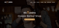 Alexandra - Barber Shop HTML Template Screenshot 1
