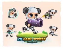 Panda Boy 2D Game Sprites Screenshot 1