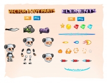 Panda Boy 2D Game Sprites Screenshot 3