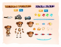 BearBoy 2D Game Sprites Screenshot 3