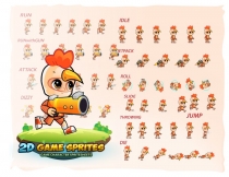 Chicken Boy 2D Game Sprites Screenshot 2