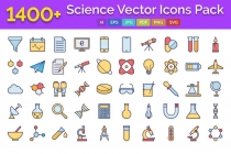 1400 Science Vector Icons Pack Screenshot 1