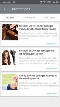 Hair Salon - Android App Template Screenshot 4