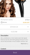 Hair Salon - Android App Template Screenshot 6