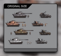 World War 2 German Tanks Sprites Collection Screenshot 2