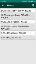 Percent Calculator - Android App Source Code Screenshot 6