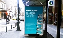 Billboard Bus Stop Mock-Up - PSD Template  Screenshot 1