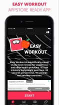 Easy Workout - iOS Fitness Application  Screenshot 1