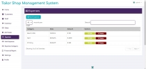 Tailor Shop Management System PHP Screenshot 3