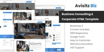Avisitz Biz - Corporate Business HTML5 Template Screenshot 1