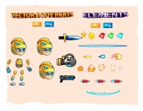SpaceBoy 2D Game Sprites Screenshot 3