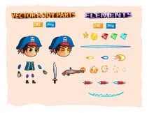 Pirate 2D Game Character Sprites Screenshot 3