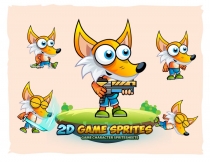 Fox 2D Game Character Sprites Screenshot 1