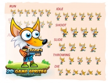 Fox 2D Game Character Sprites Screenshot 2