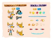 Fox 2D Game Character Sprites Screenshot 3