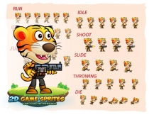Tiger Warrior 2Game Character Sprites Screenshot 2