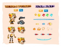 Tiger Warrior 2Game Character Sprites Screenshot 3