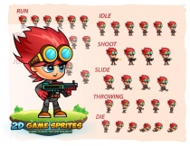Red 2D Game Sprites Screenshot 2