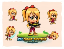 Sophie 2D Game Character Sprites Screenshot 1