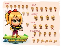 Sophie 2D Game Character Sprites Screenshot 2