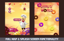 Donuts Match 3 Unity Game Template Screenshot 3