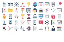150 Digital Marketing Vector Icons Pack Screenshot 2