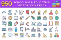 950 Schooling And Education Vector Icons Pack Screenshot 1