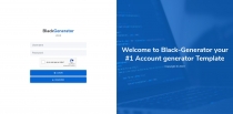 BlackGenerator - Account Generator Template Screenshot 7