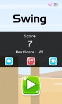 Swing Endless Jump - Complete Unity Project Screenshot 2