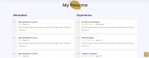 Mira - Creative Resume Portfolio HTML5 Template Screenshot 4