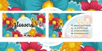 Watercolor Flowers Business Card Screenshot 2