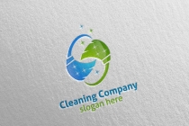 Cleaning Service Logo with Eco Friendly 4 Screenshot 1