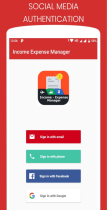 Daily Income Expense Manager Android App Template Screenshot 2