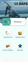 15 Days Belly Fat Workout - Android App Template Screenshot 2