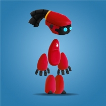Torch Bot 2D Game Character Sprites Screenshot 3