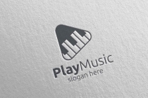 Music Logo with Piano and Play Concept Screenshot 3