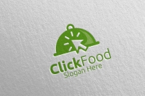 Click Food Logo For Restaurant Or Cafe Screenshot 1