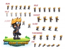 Ninja  2D Game Character Sprites Screenshot 2